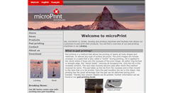 Desktop Screenshot of microprint.ch